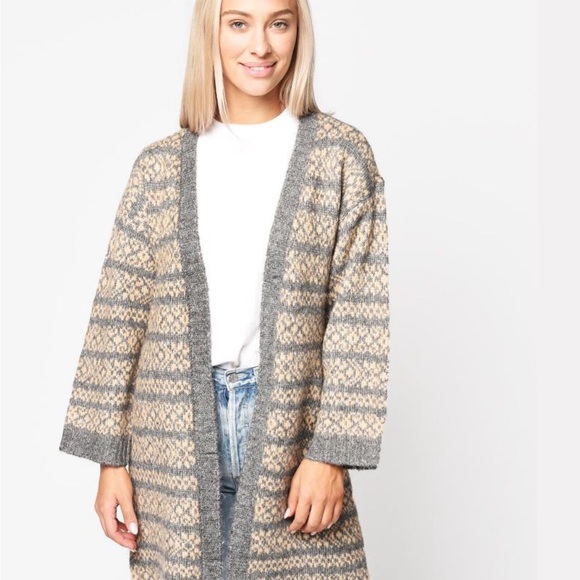 NWT Anthropologie BB Dakota Women’s To Be Fair Isle Cardigan Size M - Picture 2 of 10